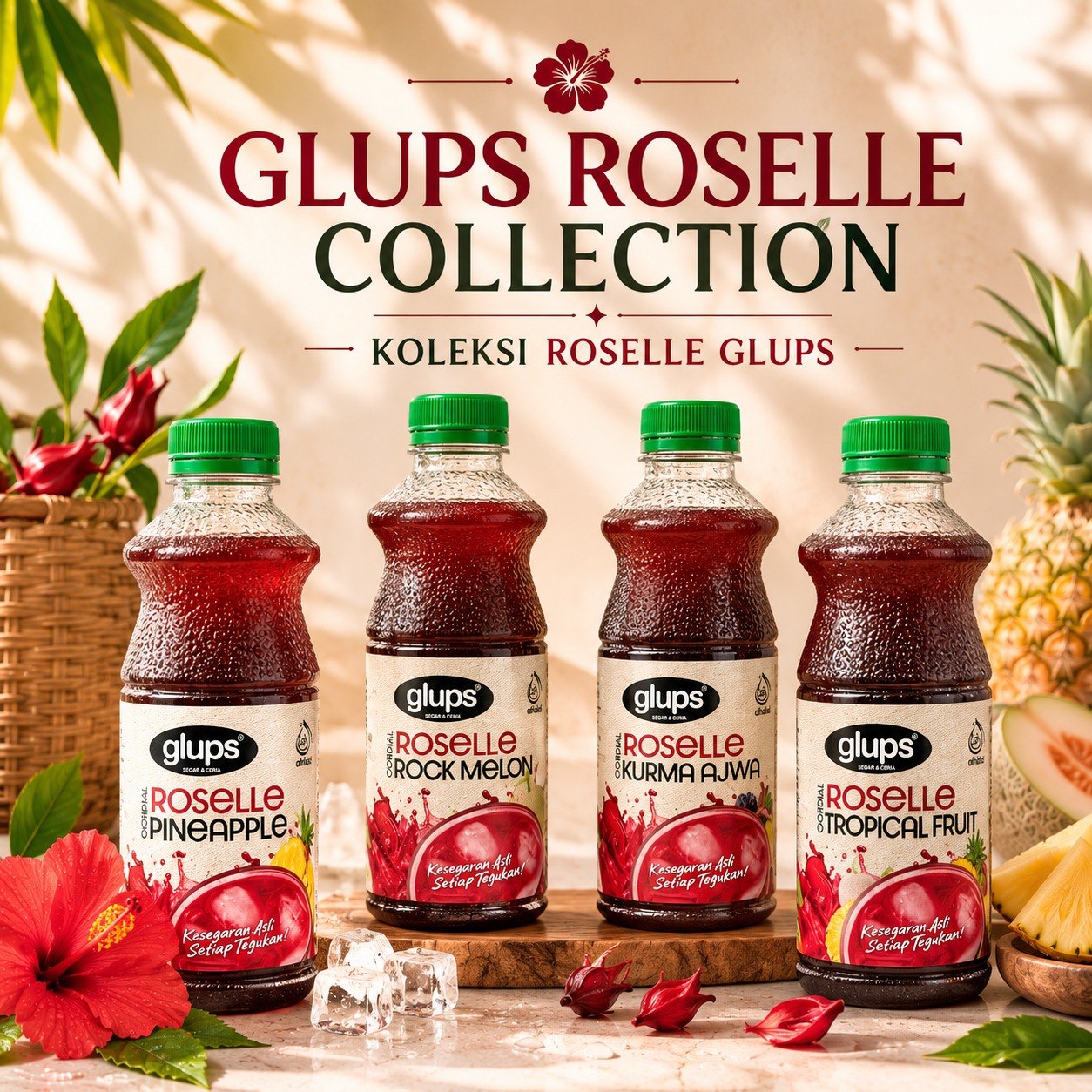 The four-flavour Glups Roselle collection